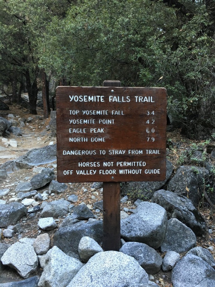Der Anfang: Yosemite Falls Trail
