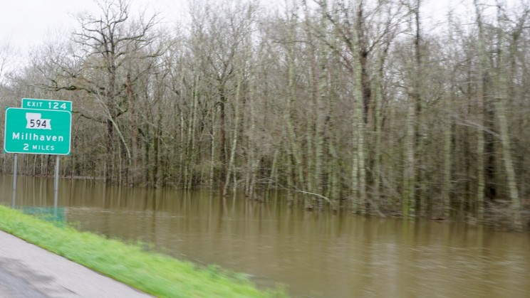 Uberflutetes Louisiana